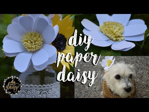 HOW TO MAKE A PAPER DAISY GERBERA