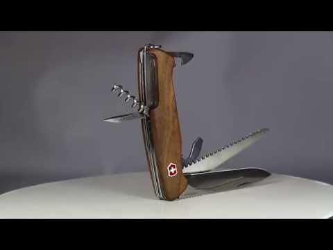 Šveicarija Victorinox Ranger Wood peilis video