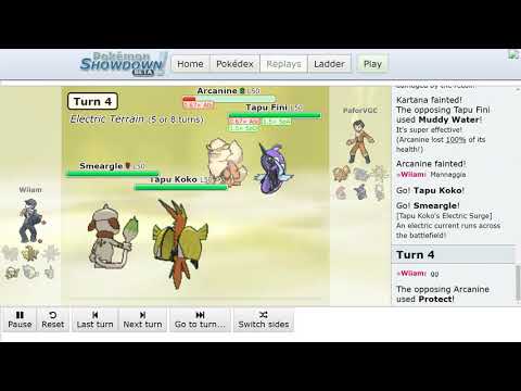 ProGaming - Pokemon Showdown, Wiiam vs PaforVGC, [Gen 7] VGC 2017 (Tue Aug 13 2019)