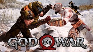 GOW3 Kratos Vs Doom Slayer Fight Scene