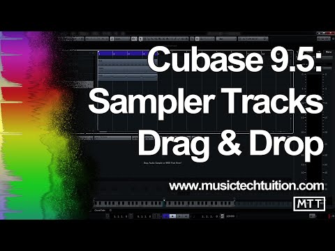Cubase 9.5: Sampler Track - Drag and Drop