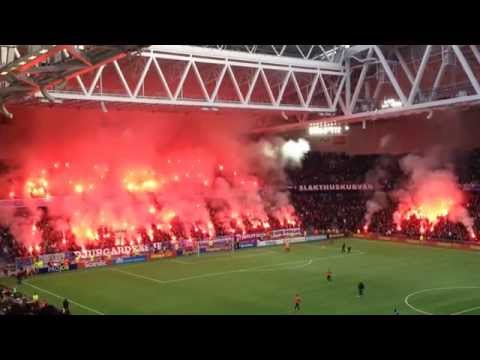 Djurgården vs AIK 2015 PYRO IN HALF-TIME