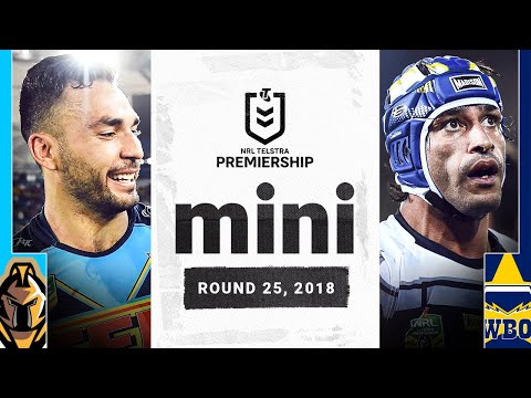 Thurston farewells the NRL in style | Titans v Cowboys Match Mini | Round 25, 2018 | NRL