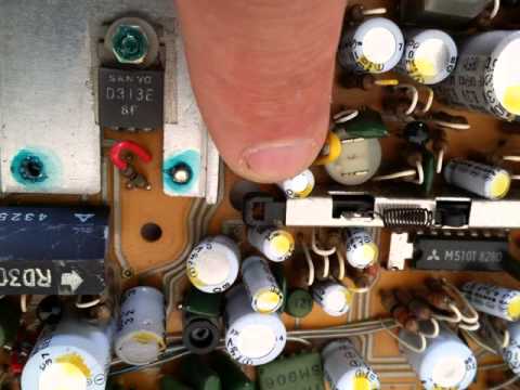 Sanyo VTC-7100  Bad Capacitors & Broken Switches and Parts.