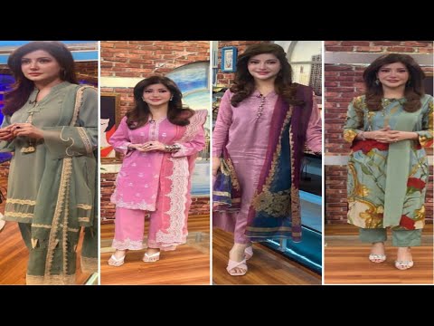 News Anchor Sadaf Abdul jabbar dresses Designs for girls | unique style and Designs