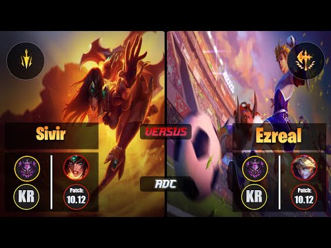 Master SIVIR [Lethal Tempo] (ADC) VS  EZREAL - Master KR Patch 10.12