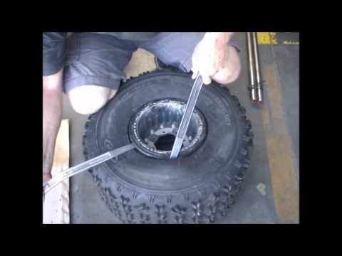 KendallRace.com installs Hiper Profills run flat system in ATV wheel