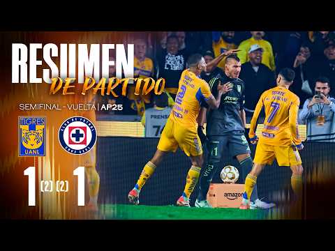 📹 Resumen Liga MX | Tigres 1-1 Cruz Azul | Semifinal Vuelta | Apertura 2025