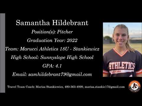 Samantha Hildebrant Softball Skills Video - 2022 Pitcher