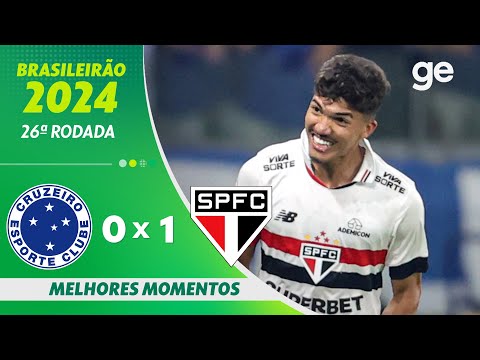 Gols e lances de Cruzeiro x São Paulo