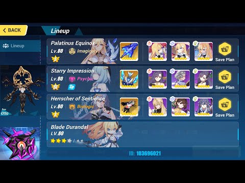 Honkai Impact 3: Nirvana Abyss D458: False God Otto(IMG) 701: PE(S0) SI(SS) HoS(S0) BD 3*