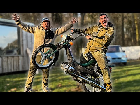 70km/h mit der MONSTER-MOFA! - Mattin testet Brians verrückte Fahrzeuge | Mattin