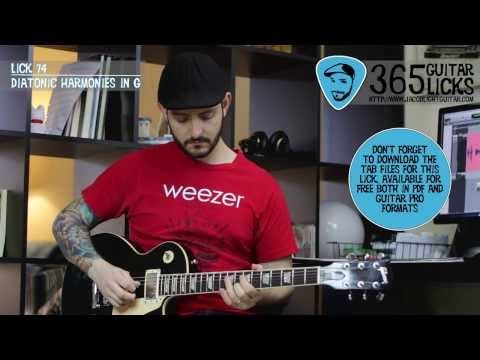 Lick 74/365 - Diatonic Harmonies in G | 365 Guitar Licks Project