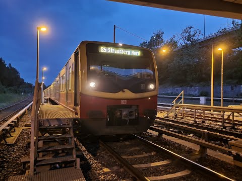 Hyperlapse ★ Führerstandsmitfahrt S-Bahn Berlin ★ S5 von Westkreuz nach Strausberg Nord bei Nacht