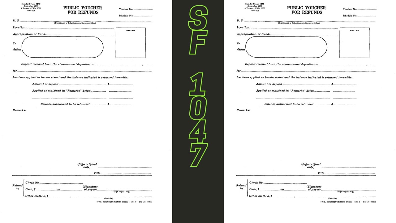 Public Voucher For Refunds