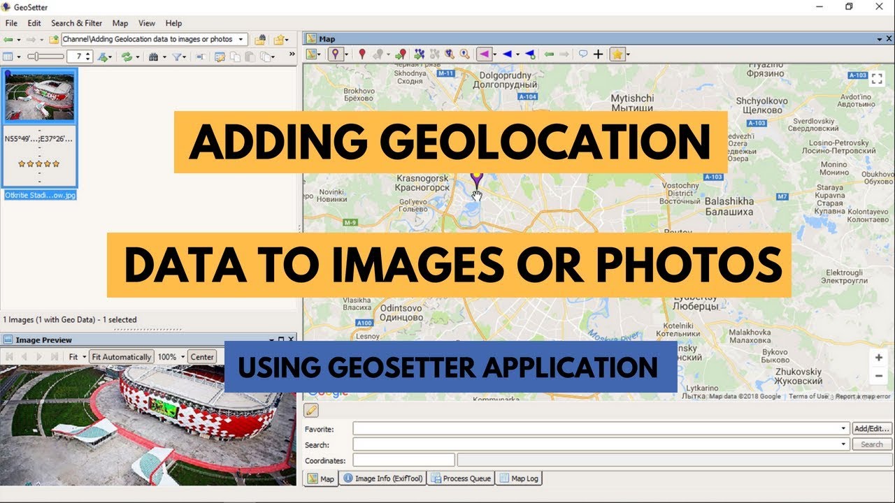 How to put GPS coordinates in a picture?