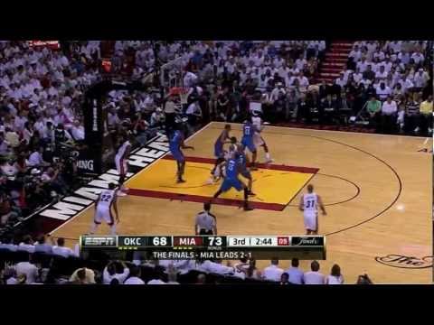 Lebron James 26 pts,12 Aast, 9 reb vs OKC (Full Highlights) (2012 NBA Finals GM4)