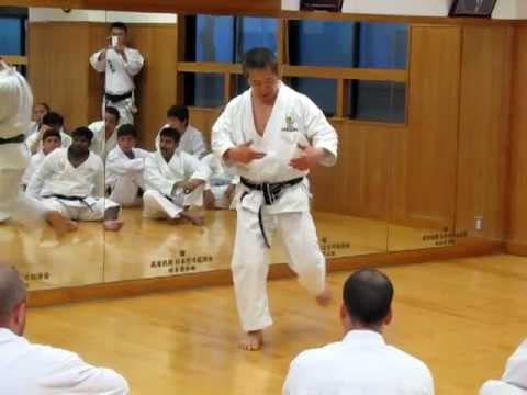 Kagawa-sensei demonstrates 5 kicks #shotokan #karate #kick #maegeri #kekomi #mawashigeri #空手道