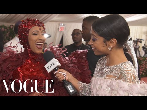 Cardi B on Her Ruby Nipples and Feminism-Inspired Dress｜Met Gala 2019 With Liza Koshy｜Vogue (Cardi B on Her Ruby Nipples and Feminism-Inspired Dress | Met Gala 2019 With Liza Koshy | Vogue)