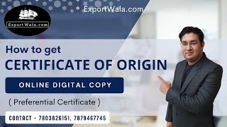 How to Get Online Certificate of Origin for Export