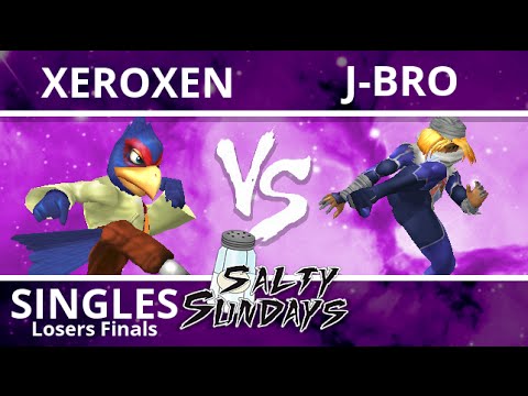 Salty Sunday 4 - XeroXen (Falco) VS J-Bro (Sheik) - Melee (Losers Finals)