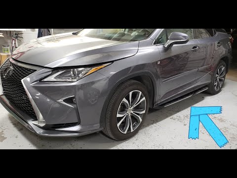 Side steps running board on 2016-2019 Lexus RX 350 Rocker Install (Heka) brand.