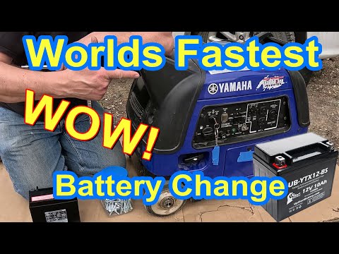 Yamaha Generator Battery Replacement - Detailed Step by Step in only 8 minutes