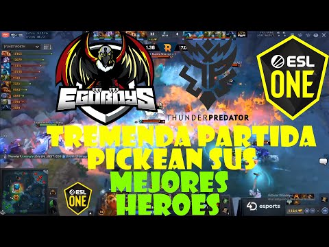 THUNDER PREDATOR vs EGOBOYS [GAME 1] - EL PROHIBIDO DE MATTHEW ! - ESL One Los Angeles 2020