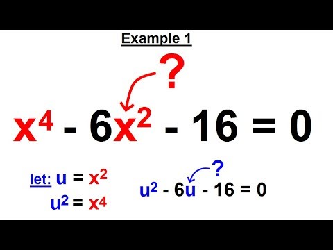 Algebra Ch 28 Quadratic Equation Special Types 1 of 8 Introduction