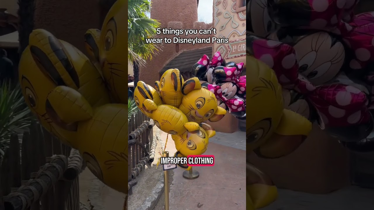 5 things you cannot wear at Disneyland Paris! #disney #disneylandparis #dlp