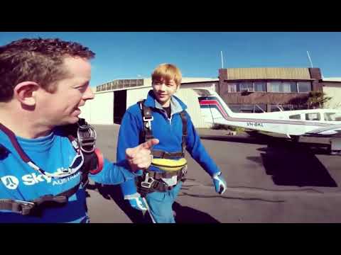 SKYDIVE MELBOURNE Australia feat Wanna One Daniel. K, Jihoon. P & Jinyoung. B