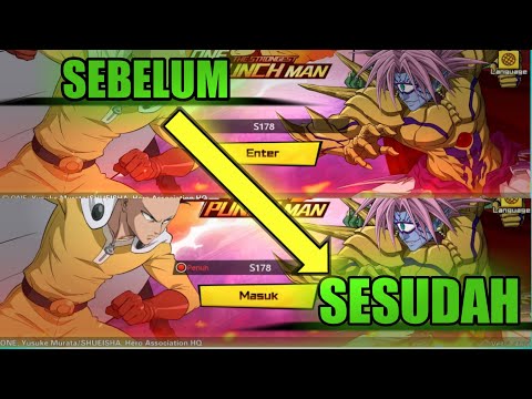 CARA MENGGANTI/MENGUBAH BAHASA DARI INGGRIS KE INDONESIA - ONE PUNCH MAN THE STRONGEST INDONESIA