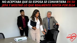 No aceptaba que su esposa se convirtiera en su jefa y mostró lo que realmente sentía por ella