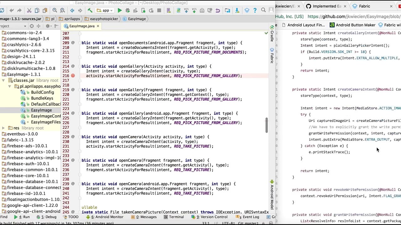 Bug EasyImage Gradle and Github lib