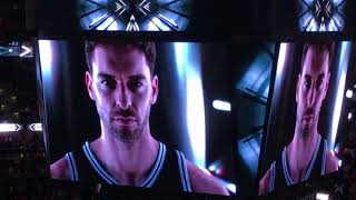 2017-18 Spurs Player Intro- Tony Parker Returns
