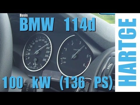 BMW 114d F20 Test Drive with HARTGE Engine Upgrade 80 - 180 km/h