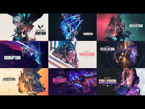 ALL VALORANT EPISODES 1-9 THEME MUSIC + AI TRANSITION