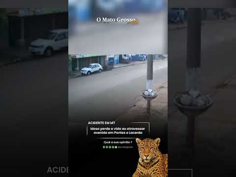 Idosa perde a vida ao atravessar avenida em Pontes e Lacerda