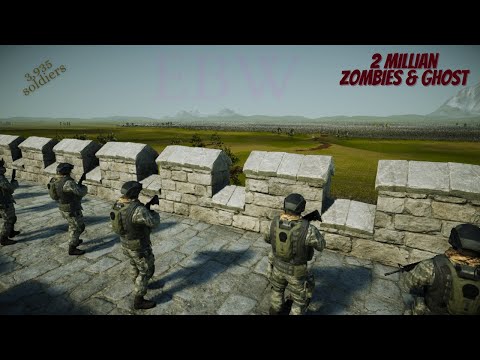 3,935  Modern Soldiers Defend Fortress From 2 Million Zombies | Ghost  - UEBS 2