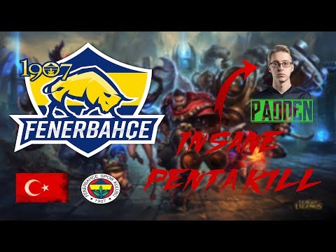 LOL WORLD CHAMPIONSHIPS PADDEN INSANE 3VS5 PENTA KILL | 1907 Fenerbahçe