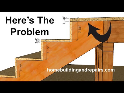 Another Problem Stair Builders Create - Using Different Materials For Floor or Landings