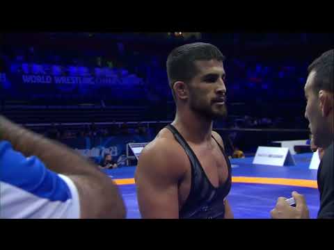 Zaurbek SIDAKOV (AIN) vs. Yones Aliakbar EMAMICHOGHAEI (IRI) | Seniors World Championships 2023 | Ei