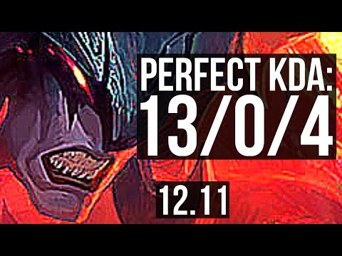 AATROX vs VIKTOR (MID) | 13/0/4, 8 solo kills, Legendary, 1200+ games | KR Master | 12.11
