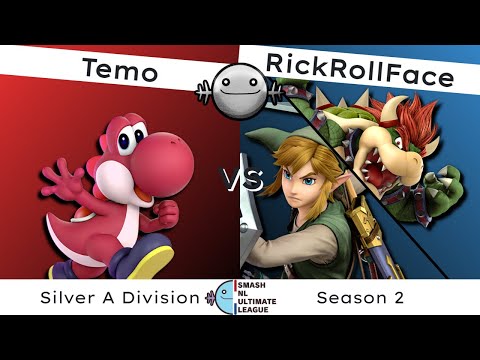 SNUL S2W1 - Temo (Yoshi) Vs. RickRollFace (Link, Bowser) [SilverA]
