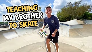 Port Orange Florida Skatepark | TEACHING MY BROTHER TO SKATE