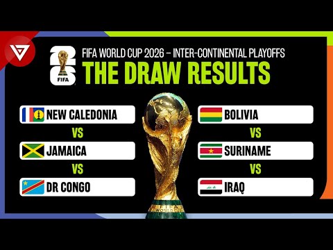 🔴FIFA World Cup 2026 | Inter-Continental Play-offs: Draw Results