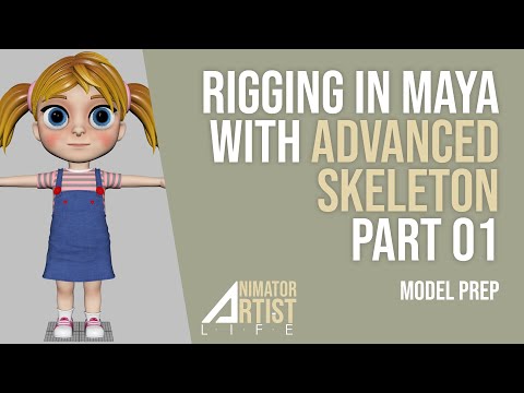 Character Rigging in Maya with Advanced Skeleton (FOR ANIMATORS) - Part 01