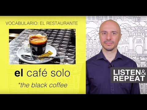 Aprenda espanhol:(104) Vocabulário: O RESTAURANTE
