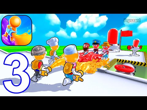 Dye Hard - Gameplay Walkthrough Part 3 Paint Battle Defense New Update (iOS, Android)