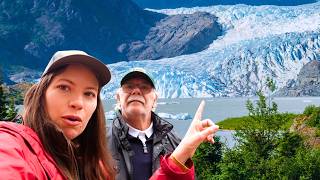 Crucero a Alaska 🚢 Visitando Glaciar Mendenhall, Capital Juneau y Pueblo Histórico Sitka 🧊📷🌧️🌲🐟⛪